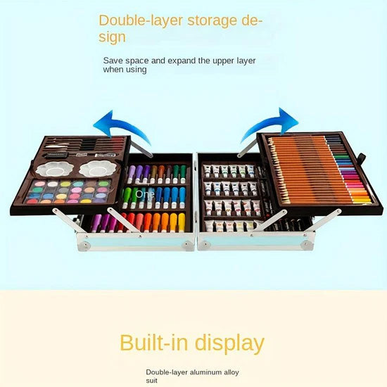 145 pc Art Set Premium Briefcase 4-Sides