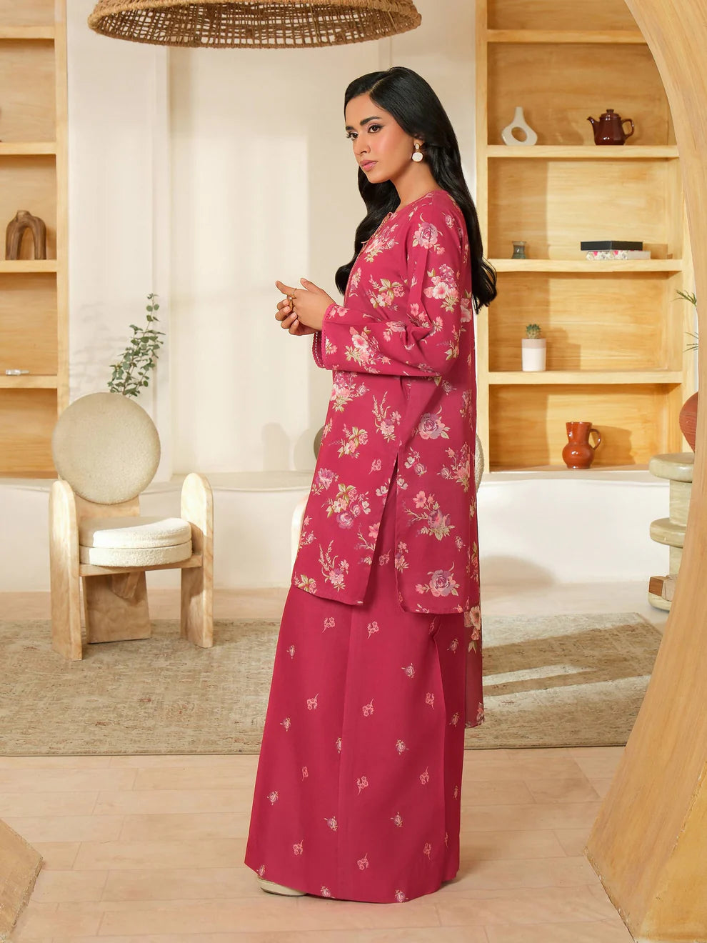 3 Piece Khaddar Suit-Printed (Unstitched)
