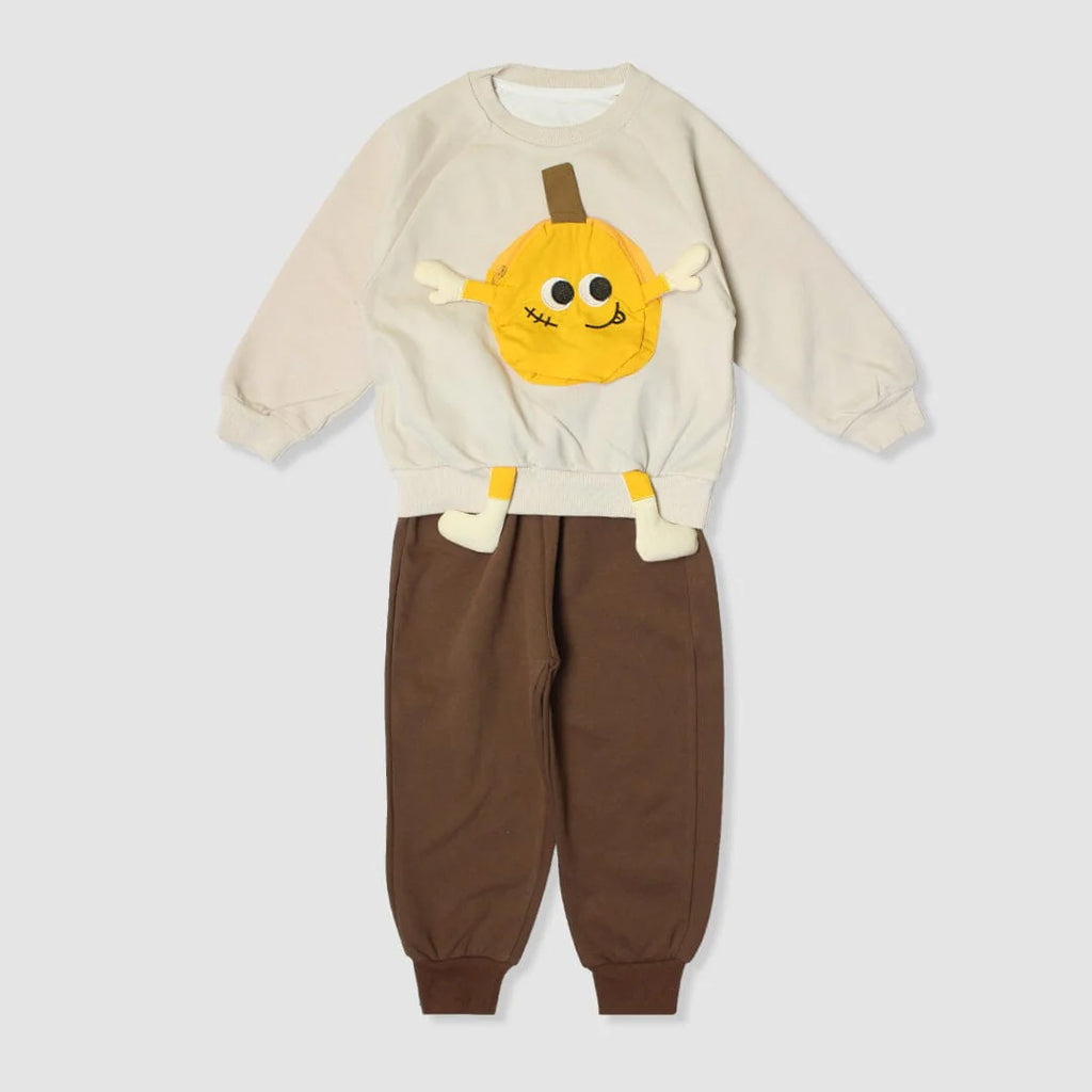 Dashing 2Pc Comfy Brown Themed For Boys