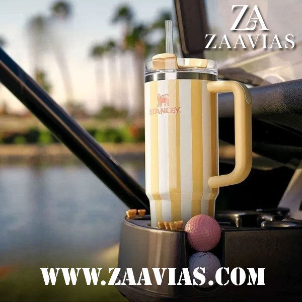 Printed Stainless Steel Heat Insulated Tumbler with Straw