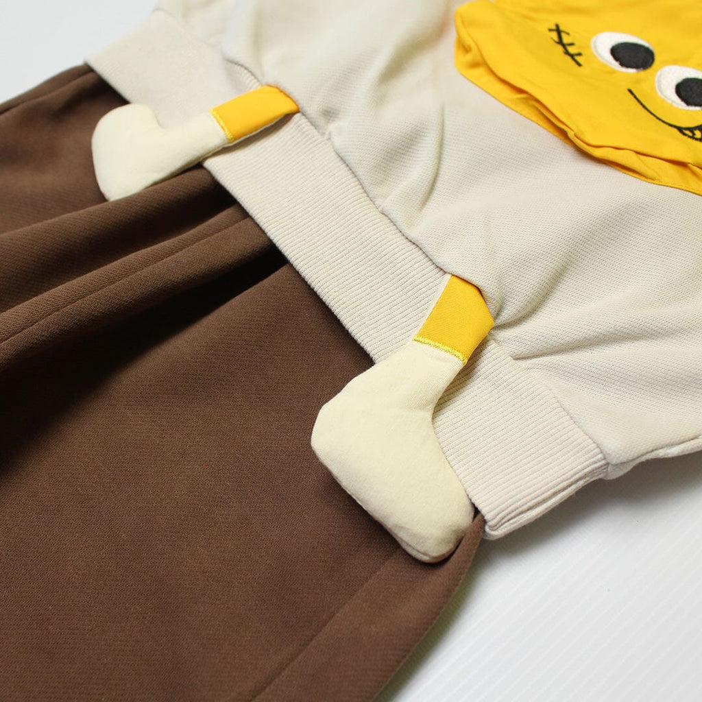 Dashing 2Pc Comfy Brown Themed For Boys
