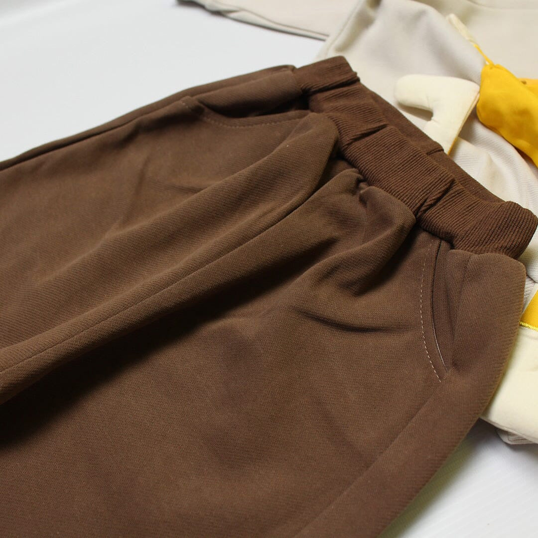 Dashing 2Pc Comfy Brown Themed For Boys