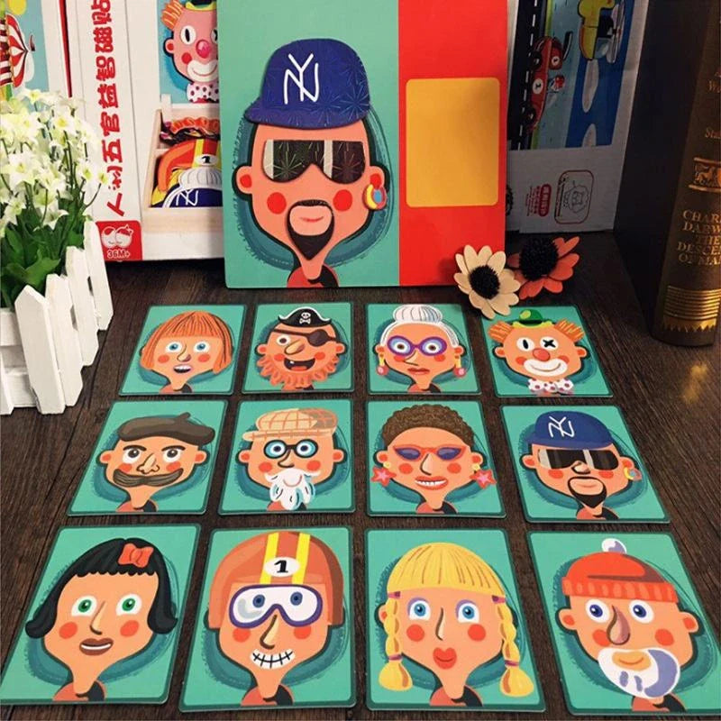 CLO Magnetic Face Puzzle – 67 Pcs | Creative Learning Toy for Kids
