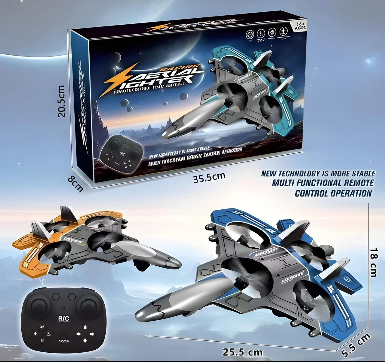 R/C FOAM AERIAL FIGHTER MULTI-FUNCTION AIRCRAFT