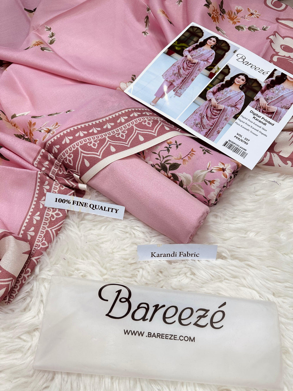 BAREEZE AIRJET KARANDI DIGITAL PRINT VOLUME 3Pc