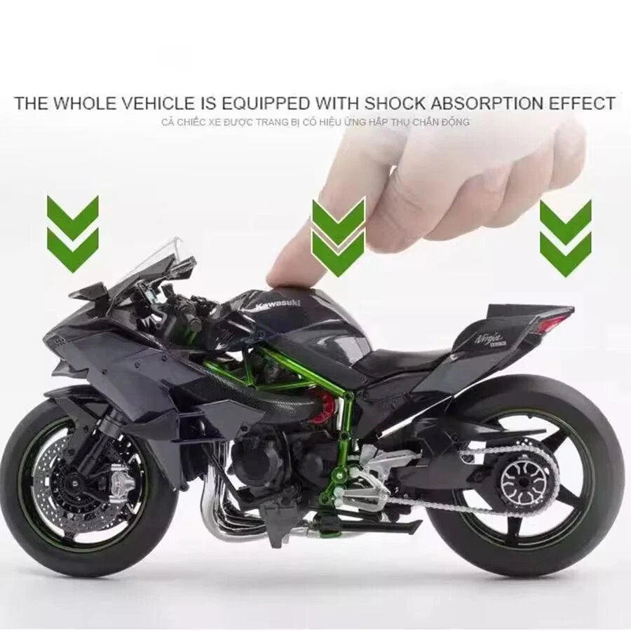 Kawasaki Ninja H2R Diecast Model (1:9 Scale) – Premium Motorcycle Replica