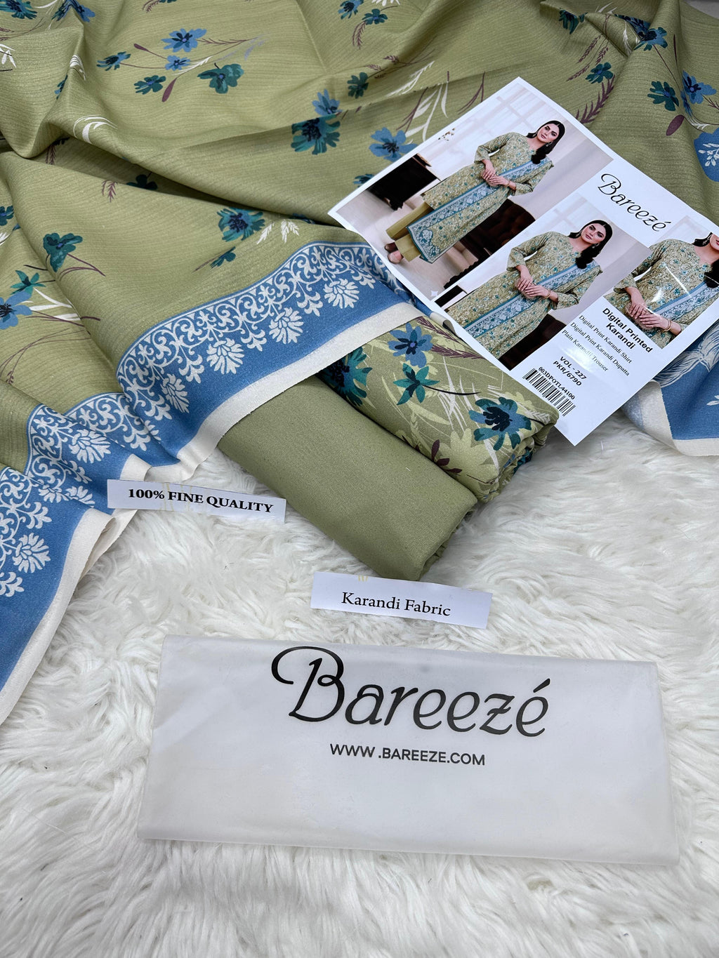 BAREEZE AIRJET KARANDI DIGITAL PRINT VOLUME 3Pc