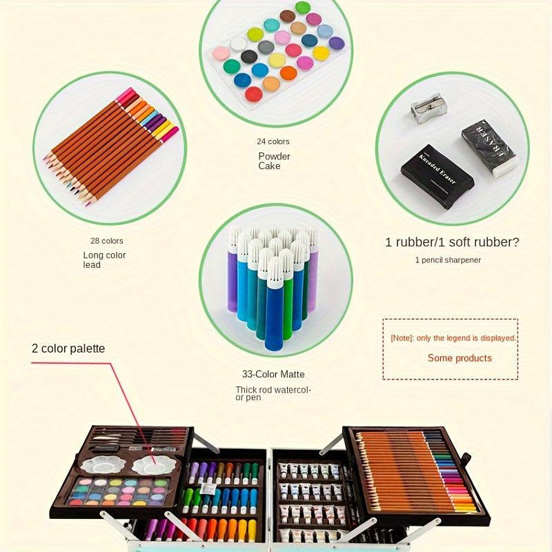 145 pc Art Set Premium Briefcase 4-Sides