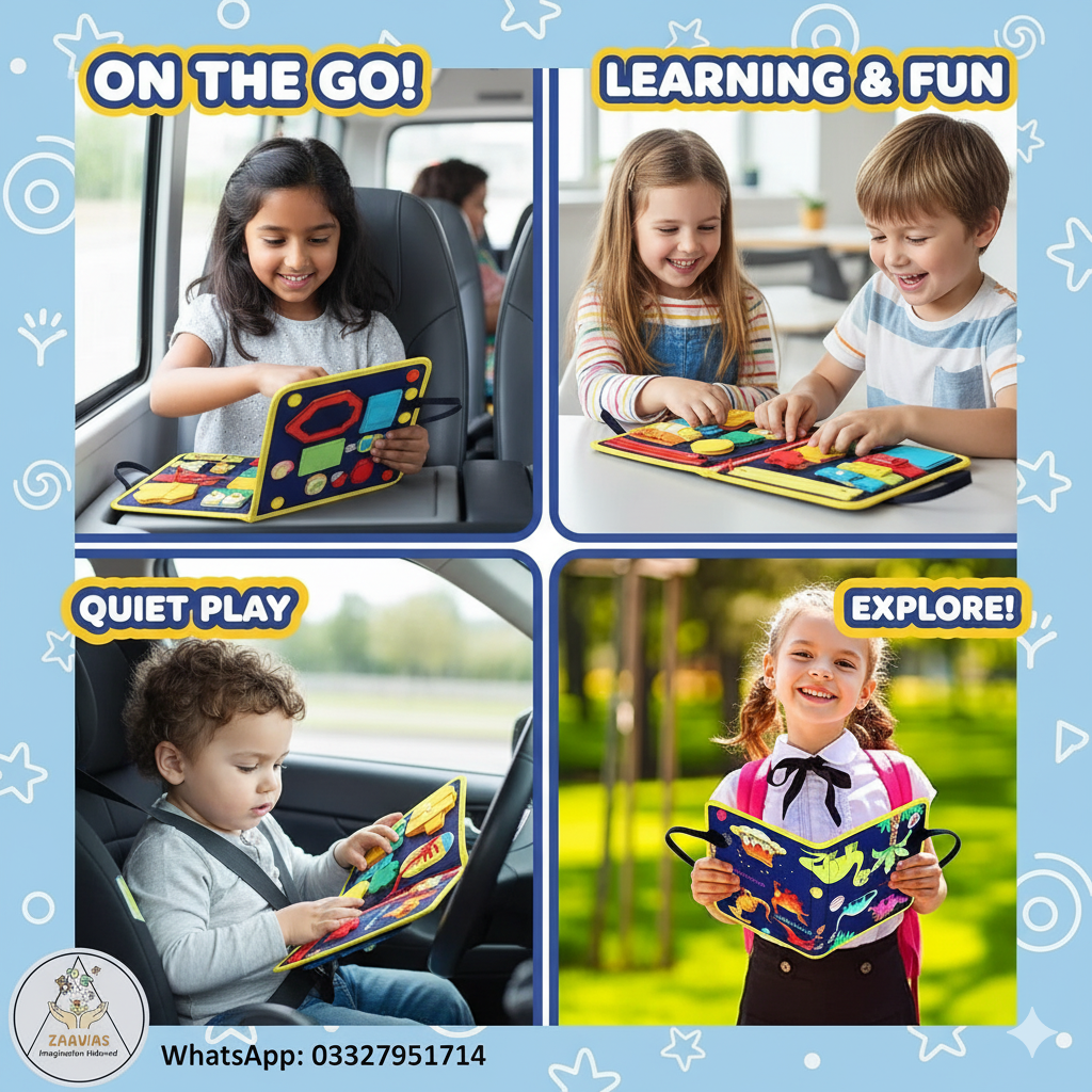 Montessori Toddler Busy Book – Fun Learning for Little Hands