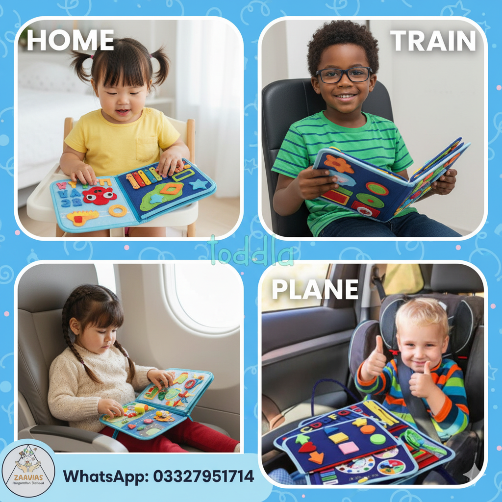 Montessori Toddler Busy Book – Fun Learning for Little Hands