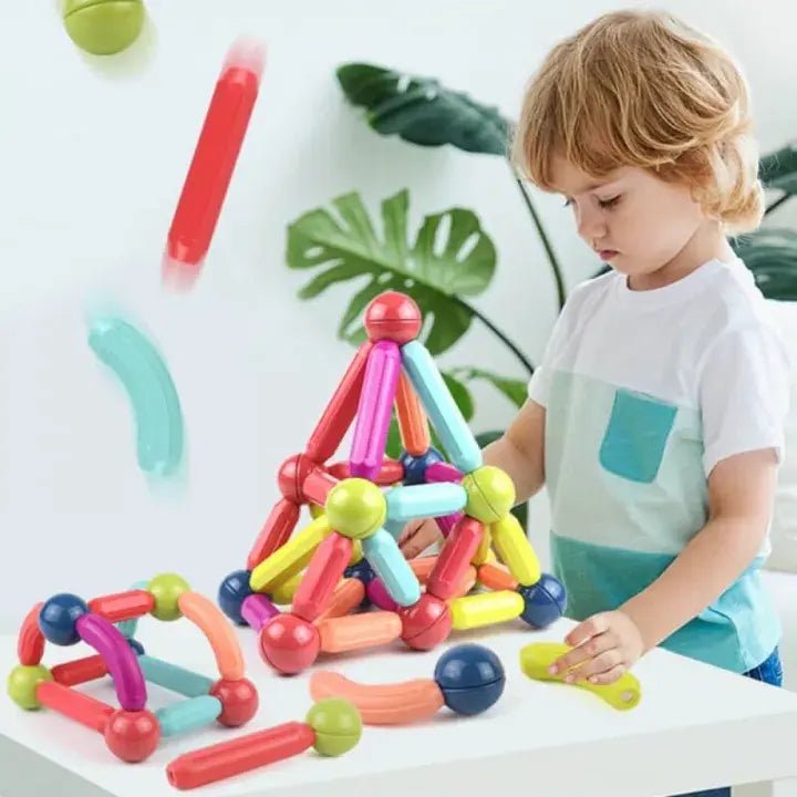 Magnetic Building Blocks Set – STEM Educational Toy for Kids