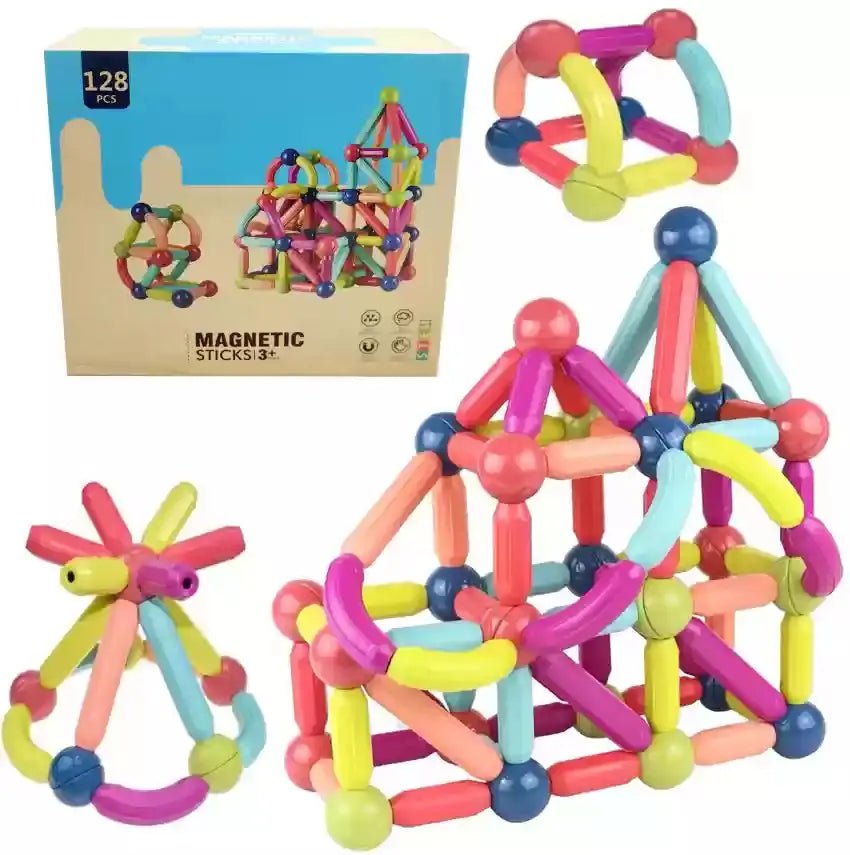 Magnetic Building Blocks Set – STEM Educational Toy for Kids