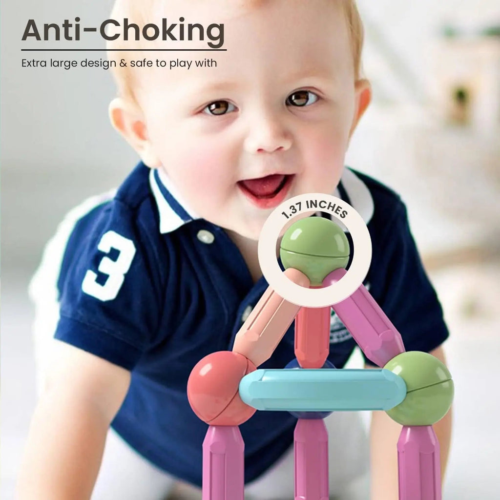 Magnetic Building Blocks Set – STEM Educational Toy for Kids