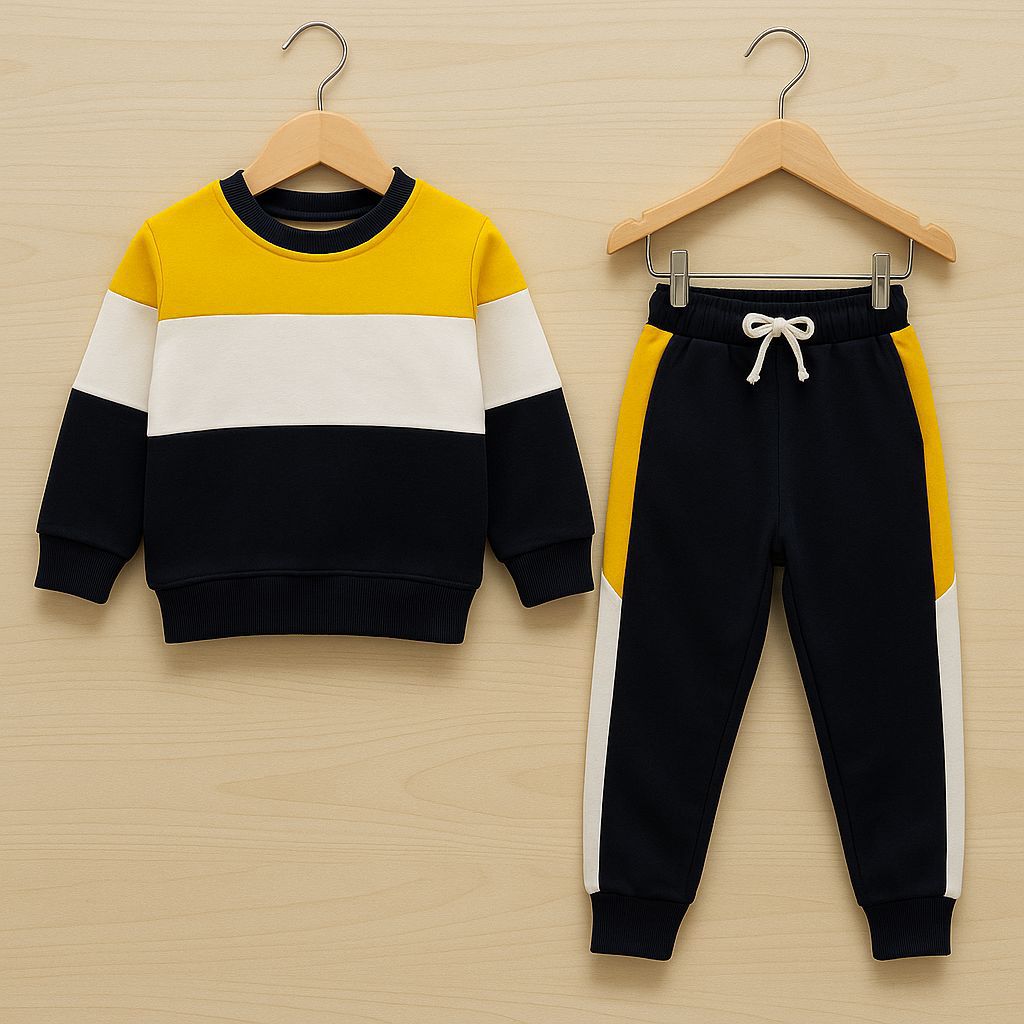 Kids' Colorblock Sweatshirt & Jogger Set