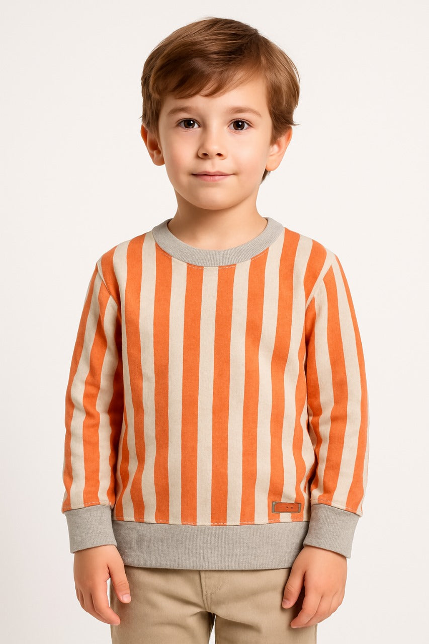 High-Quality Striped Fleece Sweaters for Kids