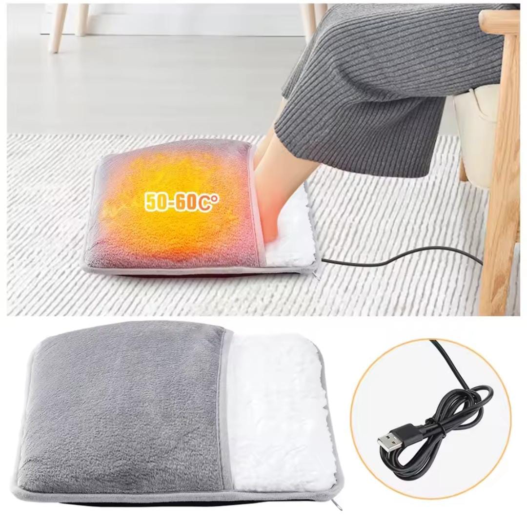 🔥 Electric Foot Heating Pad – USB Powered