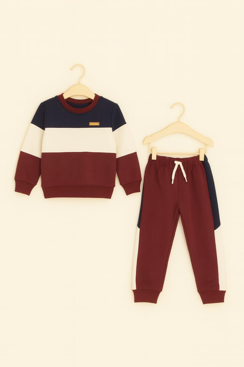 Kids' Colorblock Sweatshirt & Jogger Set