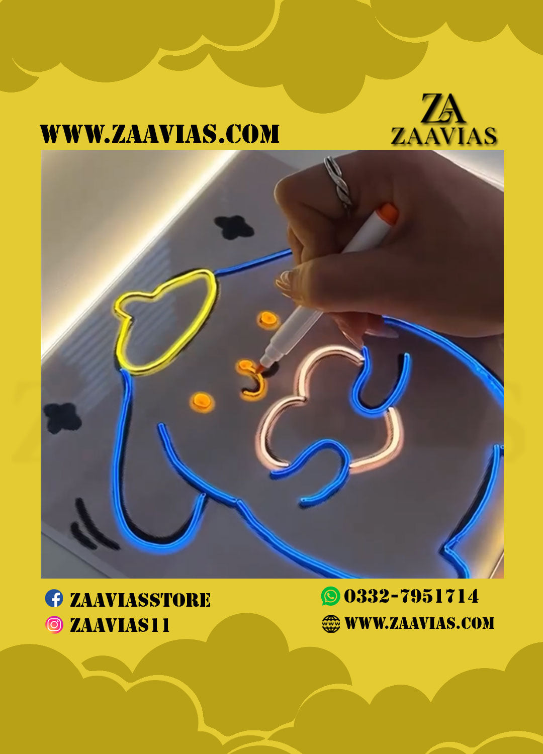 LED Glow Drawing Board for Kids 🌈