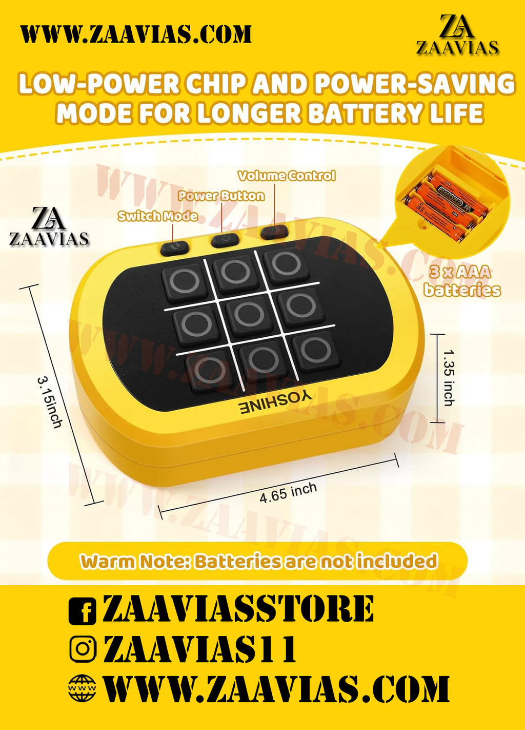 5in1 Handheld Puzzle Game Console Tic Tac Toe Games