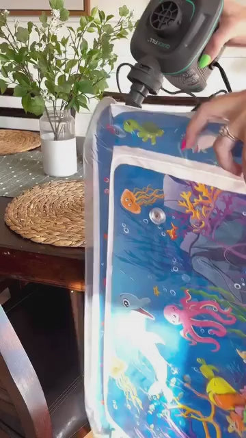 Premium Baby Inflatable Water Tummy Time Mat (Blue)